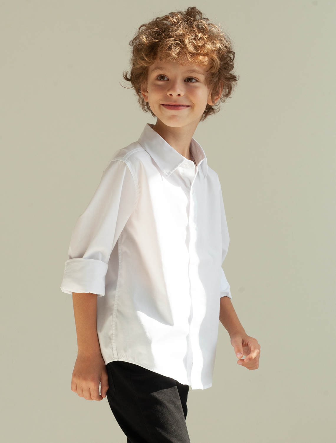 картинка Сорочка для мальчиков белый от магазина Одежда+